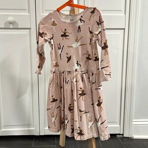 Winter Water Factory Size 5 Ballerina-Print Dress